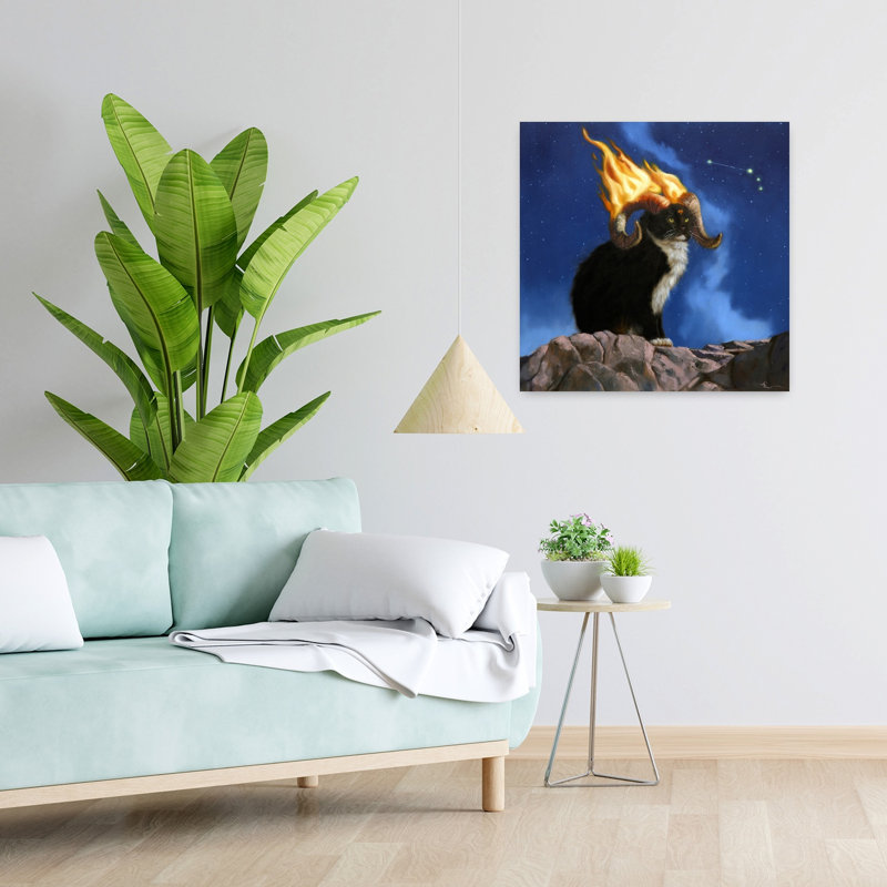 Aries, art urbain contemporain pour chat, H 24 po x l 24 po