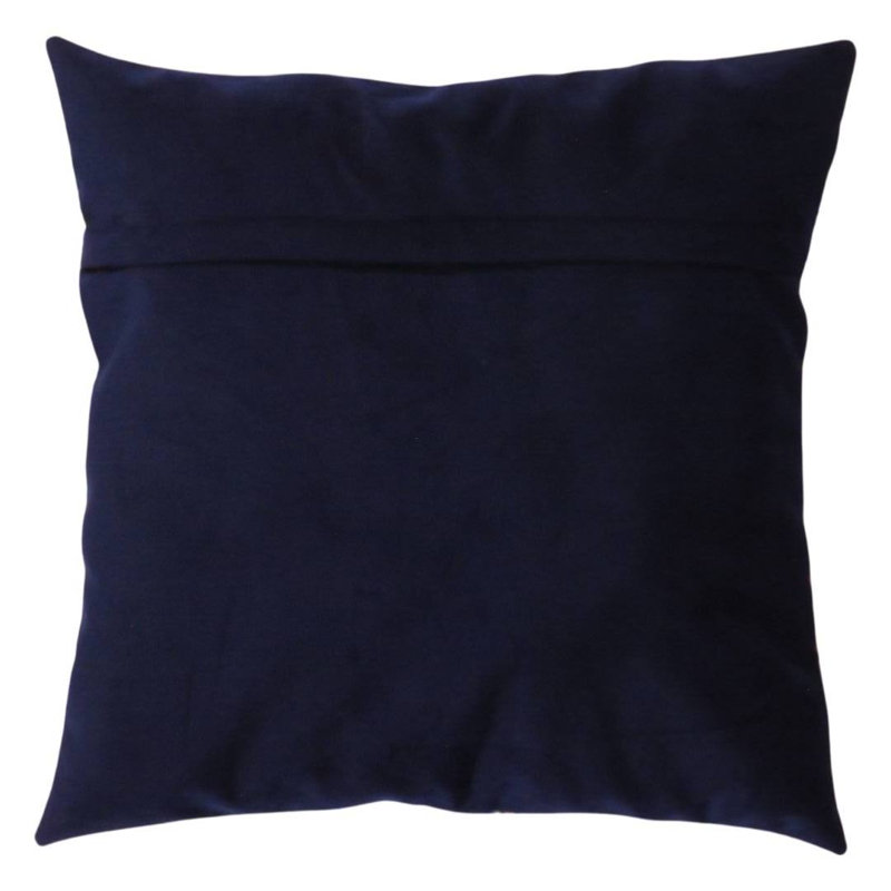 Velvet Oriental Square Pillow Cover & Insert, 20" H x 20" W, Ivory