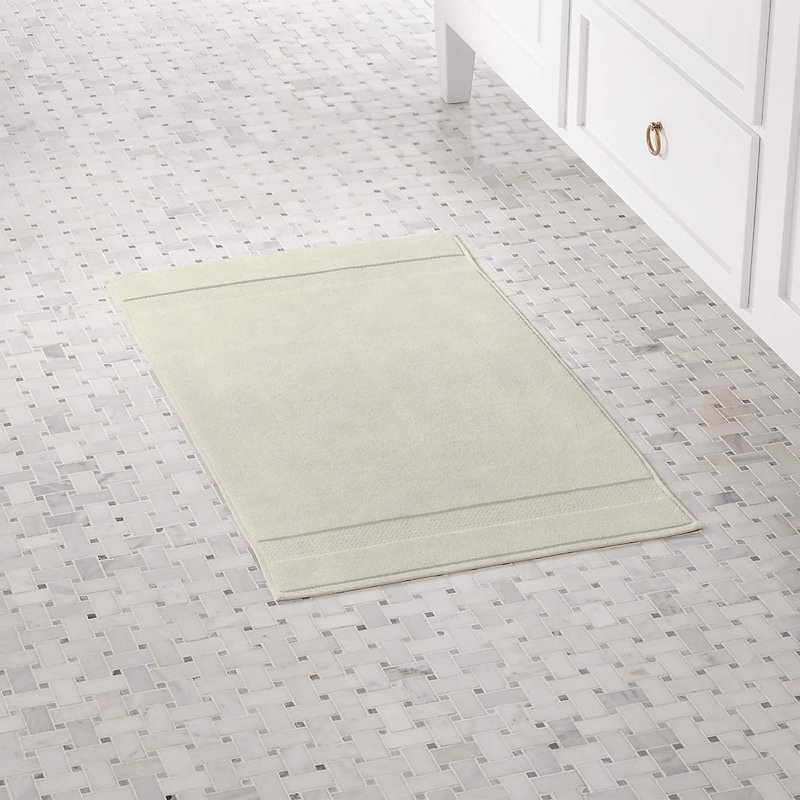 Tapis pour salle de bain Chyrisse, Ivoire