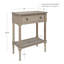Table d'appoint Barras avec 1 tiroir et structure en bois-1193738081