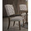 Chaise d'appoint rembourrée (ensemble de 2)