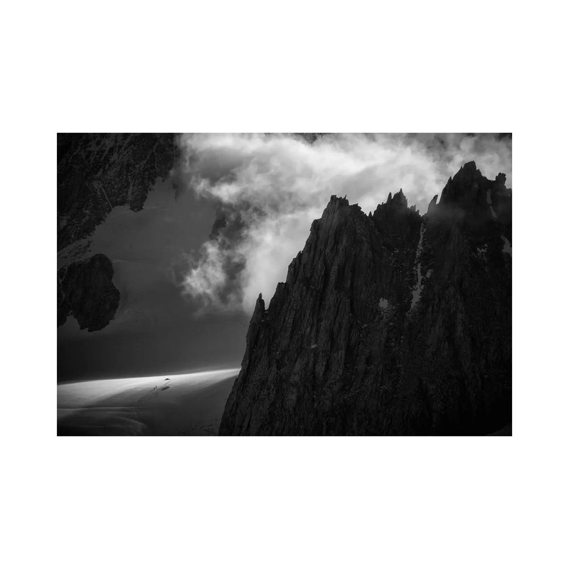 A Climber's Tent Below Aiguilles Marbrées, Chamonix, France 1 Piece Wrapped Canvas Wall Art, 20.32cm H x 30.48cm W x 1.91cm D