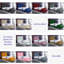 Descanso Chesterfield Velvet Upholstered Bed Frame - Buttoned Headboard, Chrome Feet-189896197-189896251