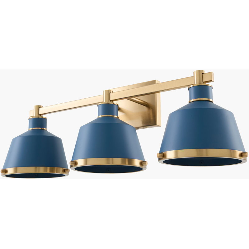 Krystofer Armed Sconce, Bleu / laiton