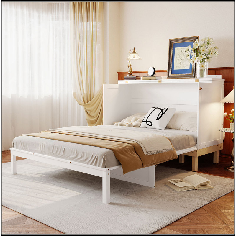Grand lit escamotable, Blanc