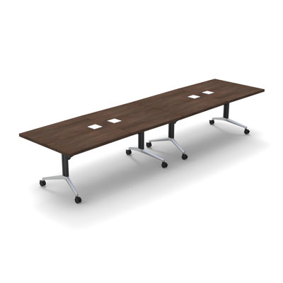 Albin 14 Person Conference Meeting Tables with 14 Chairs Complete Set by The Twillery Co.