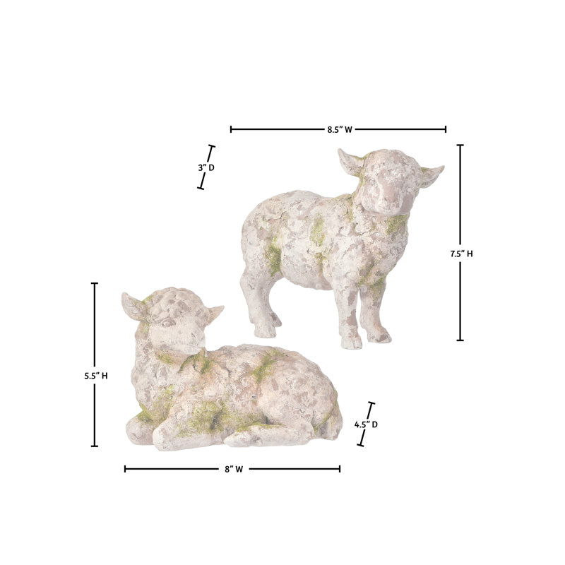 Mouton en résine 8,5 po 
