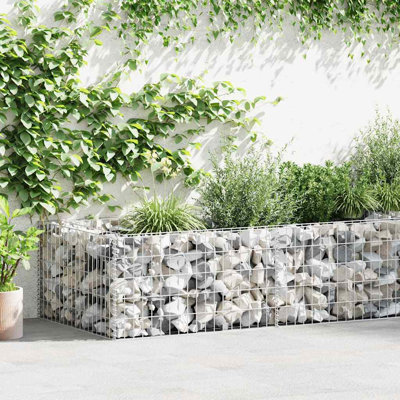 Boîte à fleurs surélevée Gabion