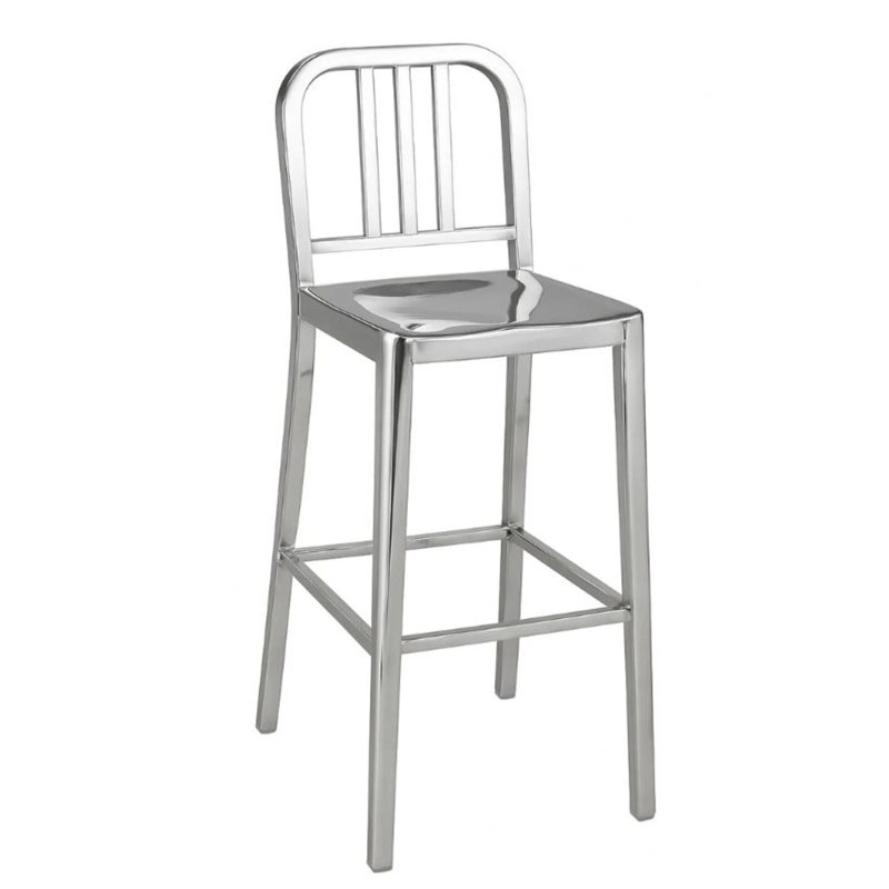 Tabouret naval en acier inoxydable