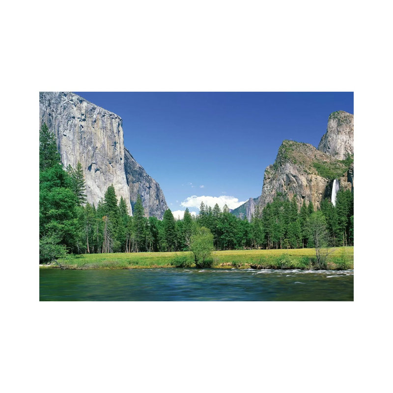 Bridal Veil Falls, Yosemite National Park, California, USA - Wrapped Canvas Print, 20.32 cm H x 30.48 cm W
