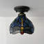 Ventilateur de plafond en forme de bol en bronze à 1 lumière 8 po-1665802217