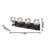 4-Light Black Wall Sconce With Clear Crystal Shades-1700764904