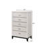 Commode à 5 tiroirs, commode en bois avec cinq tiroirs de rangement pour la chambre à coucher-1402589279