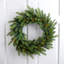Real Touch B/O Pre-Lit Noble Fir Cedar Christmas Wreath - 24" - Warm White LED