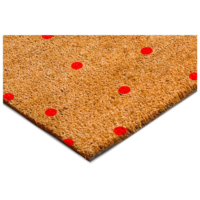Non-Slip Doormat, 24" W x 36" L, Red