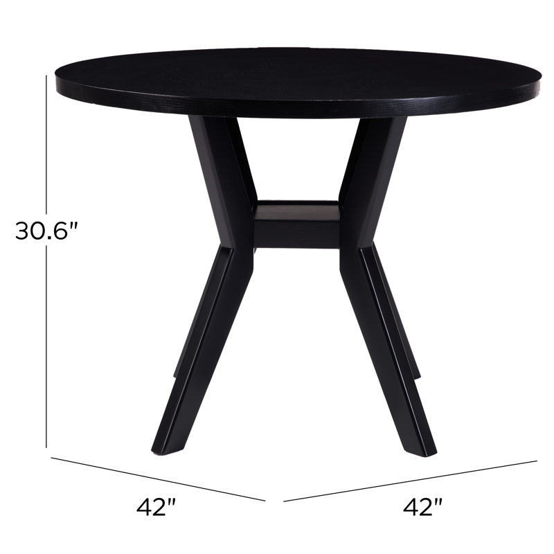Table de salle à manger 42 po, Black