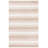 Jacques Hand Woven Wool/Viscose/Cotton. Striped Rug in Beige-342681094