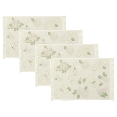 Eliyohu Polyester Blend Floral Rectangle Placemat
