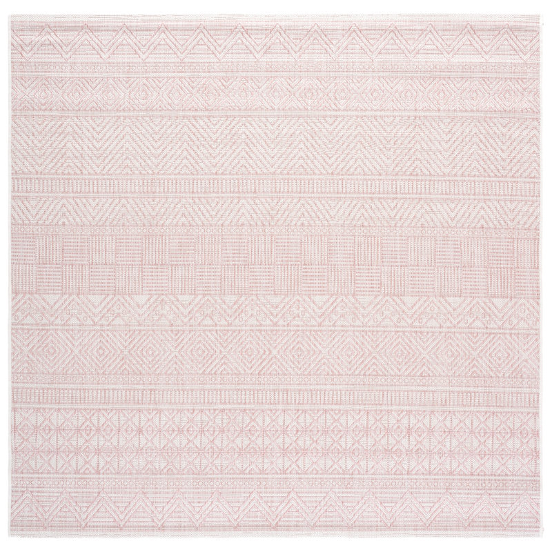 Narcisse Performance Southwestern Indoor/Outdoor Area Rug, Square 6'7"