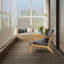 Chaise de loisirs avec accoudoirs et pieds en bois massif, canapé d'appoint Mid-Century moderne pour une assise confortable