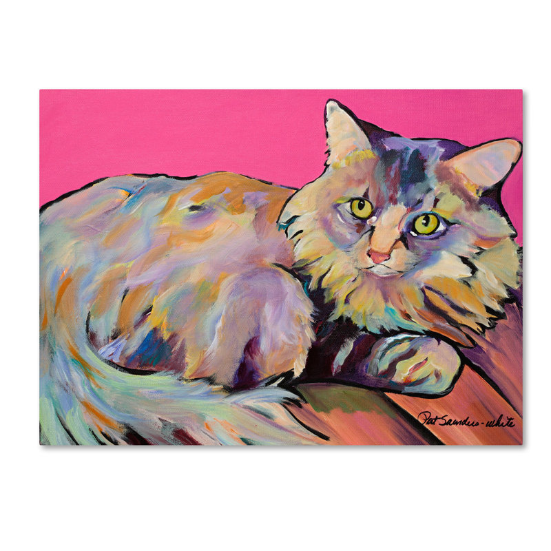 "catatonic" par pat saunders-white, reproduction d’art sur toile, H 26 po x l 32 po x P 2 po