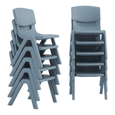Chaises préscolaires empilables en plastique 10,5 po Goddard par Flash Furniture