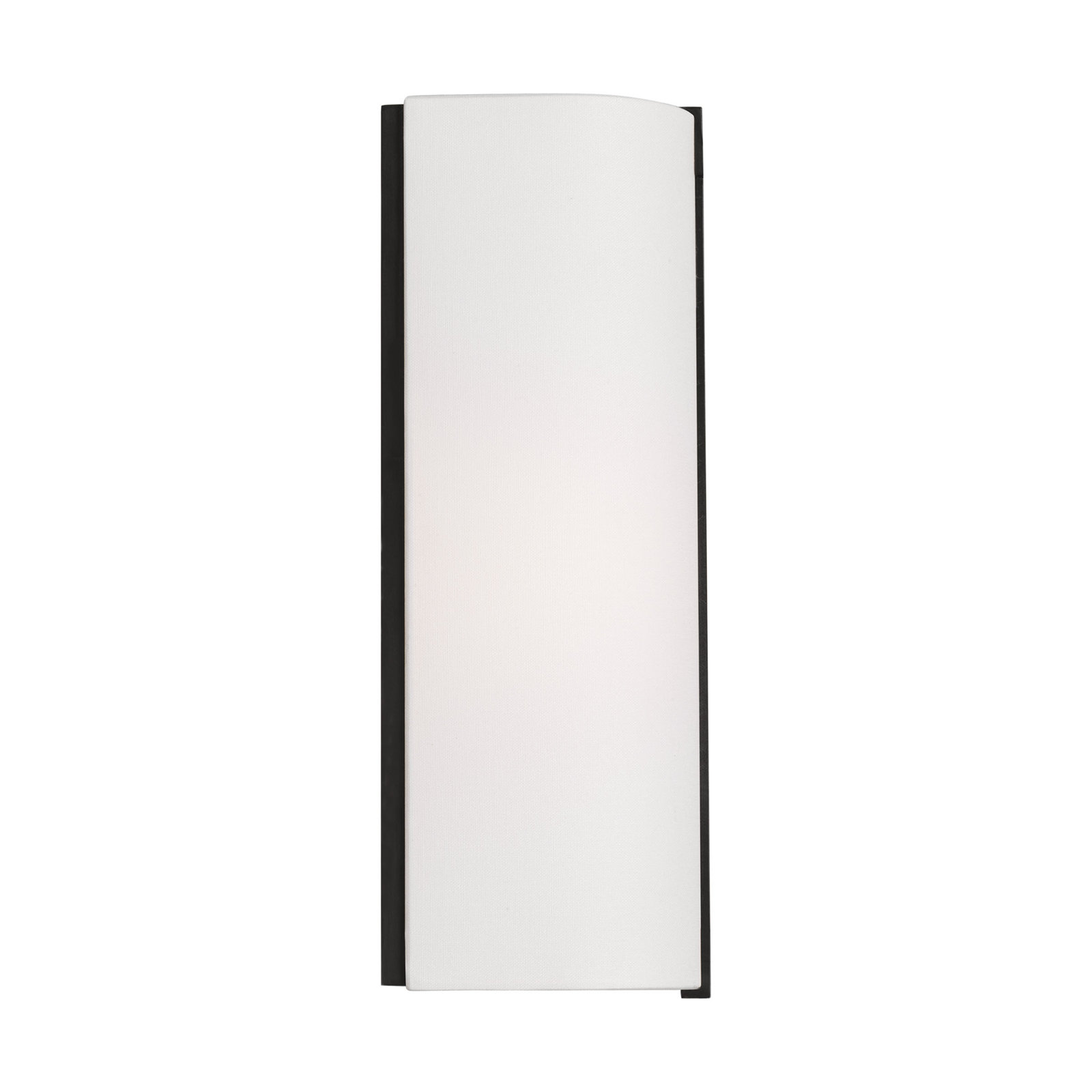 Thom Filicia Bergen 1 Light Bathroom Bedroom Wall Fixture  With White Linen Shade, Aged Iron