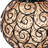 Exhart Solar Round Glass and Metal Hanging Lantern with 15 Cool White LED Firefly String Lights, 7 by 21"-2118166491