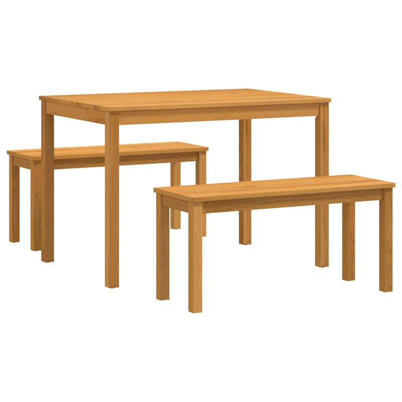 Solid Oak Dining Set, Natural, Natural, Natural, Natural