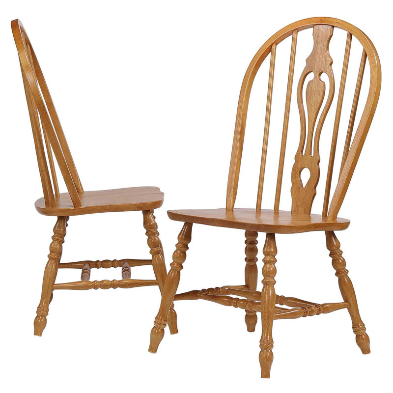 Azizi 17.75'' H Side Chair, Rich Honey Light Oak