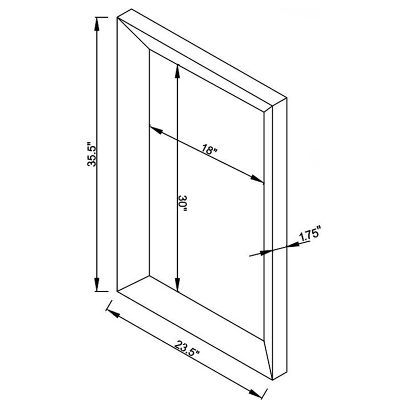 Daphen Rectangle Mirror