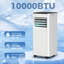 Climatiseur portatif 10 000 BTU, climatiseur avec déshumidificateur et ventilateur-126369325