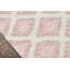 Wool Geometric Area Rug in Pink-1800958064