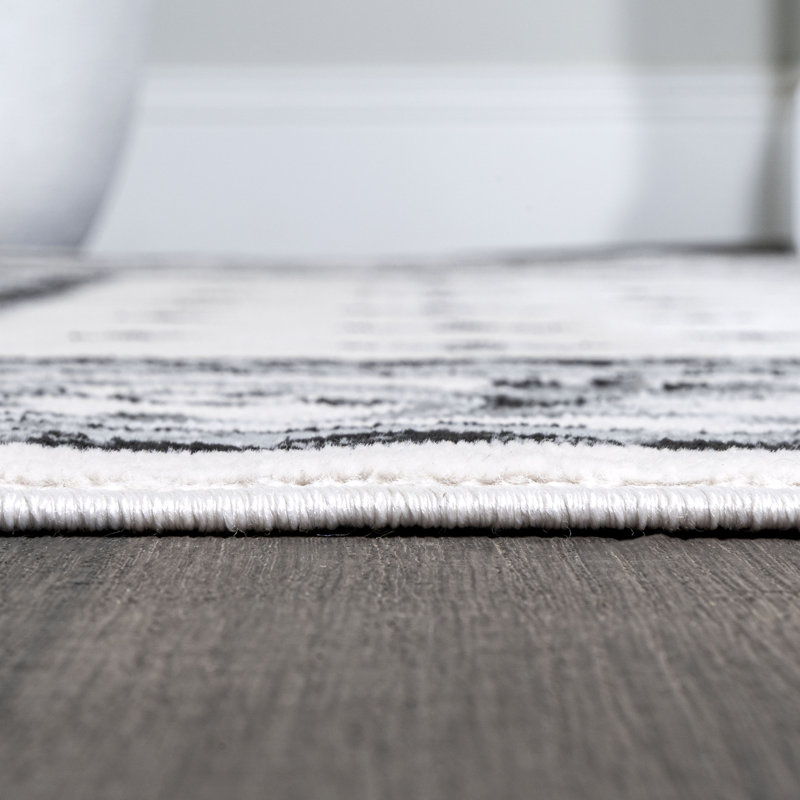 Tapis crème / gris clair Hydetown, Tapis de couloir 2 pi x 8 pi