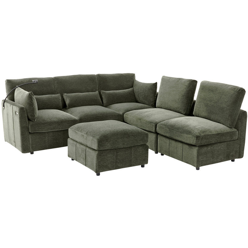 Canapé modulaire Modern, Chenille verte