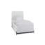 Lit double avec lit gigogne simple blanc et superbe placage de bouleau