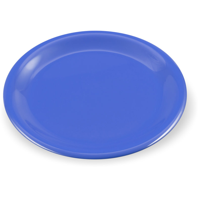 Assiette à salade étroite rim 9" en mélamine Sierrus™, Bleu océan