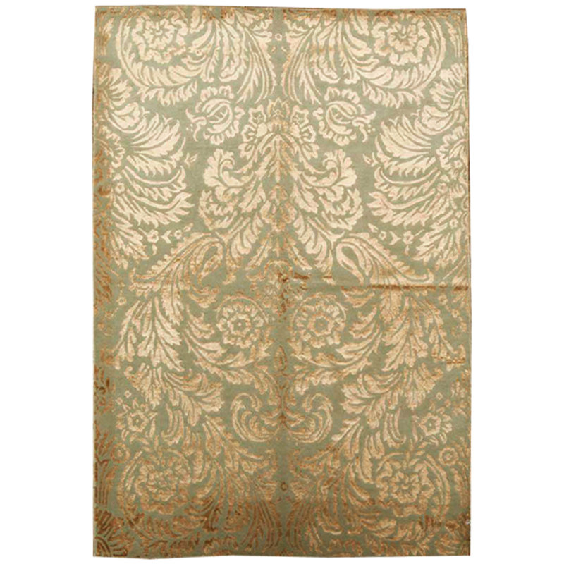 Hand-Knotted High-Quality Blue Area Rug