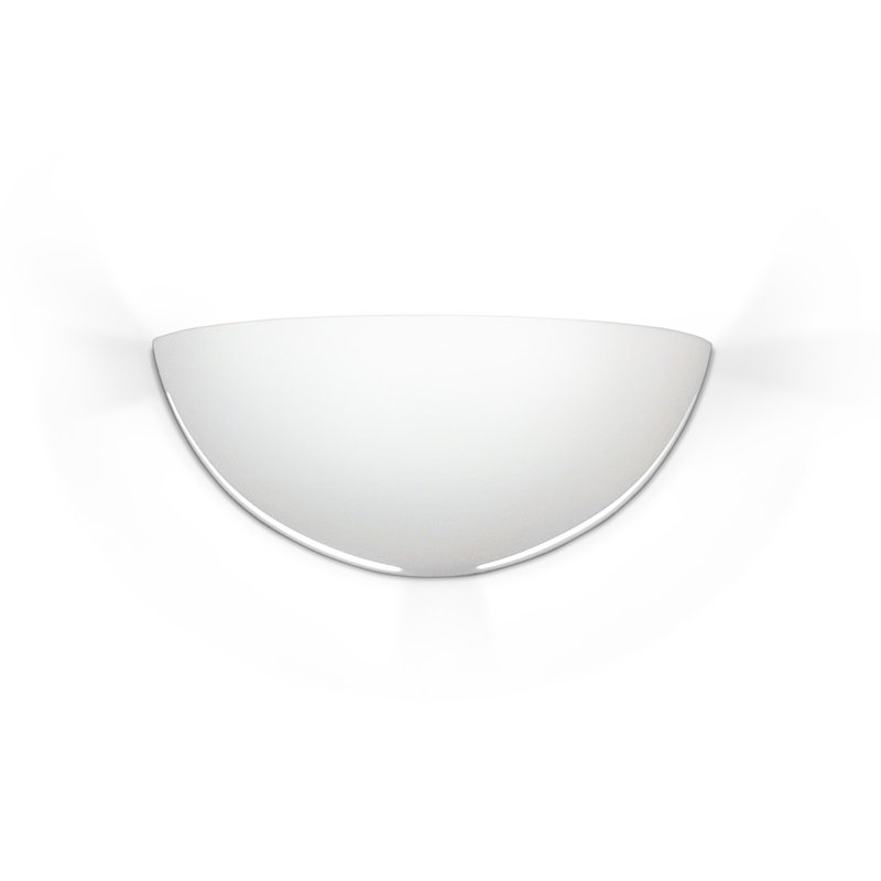 Aulay Ceramic Half Moon, 12.25" H x 24" W x 11.75" D