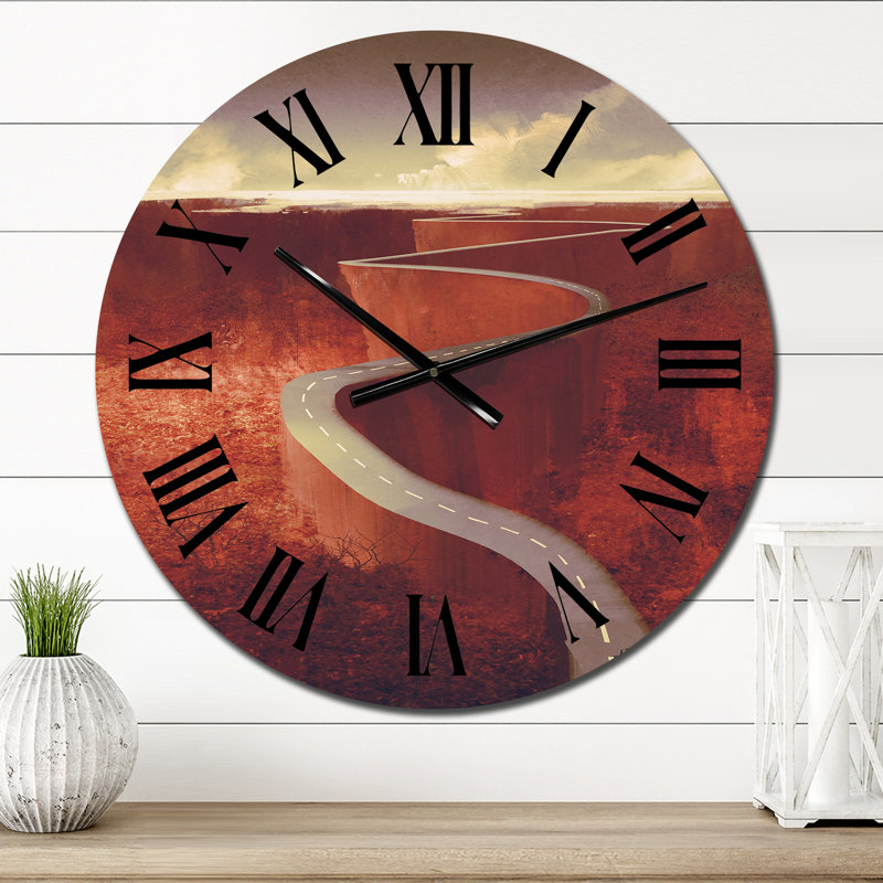 Horloge murale industrielle Scenic Drive, Petit