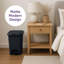 Poubelle à pédale compacte Superio 10L à ouverture double 2,5 gallons Superio (10,63 po x 7,68 po x 13,53 po) Superio-123538946