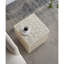 Tabouret 14 "x 14" x 18 "Capiz, crème