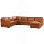 Leather Right Chaise Sectional-2035476162