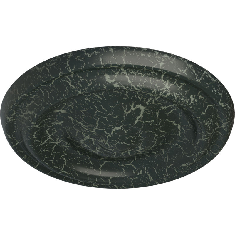 Médaillon de plafond H 9,625 po x l 9,625 po x P 1,125 po Maria, Tortue peinte craquelé