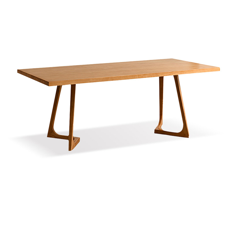 Brown Rectangular Solid Wood Dining Table, 29.53"H x 86.61"L x 35.43"W