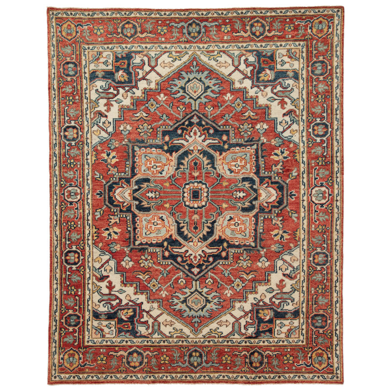 Revere Hand Knotted Wool Oriental Area Rug, Runner 3' x 12'