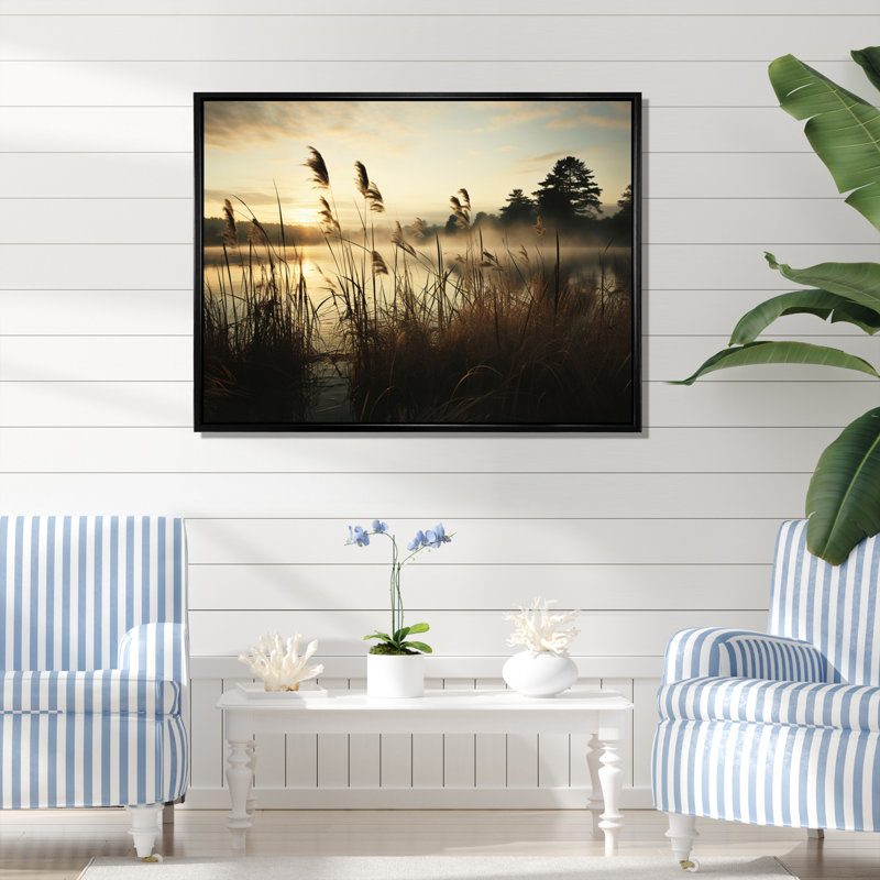 Impressions sur toile, photos de plage, H 30 po x l 40 po x P 1,5 po, Cadre flottant noir