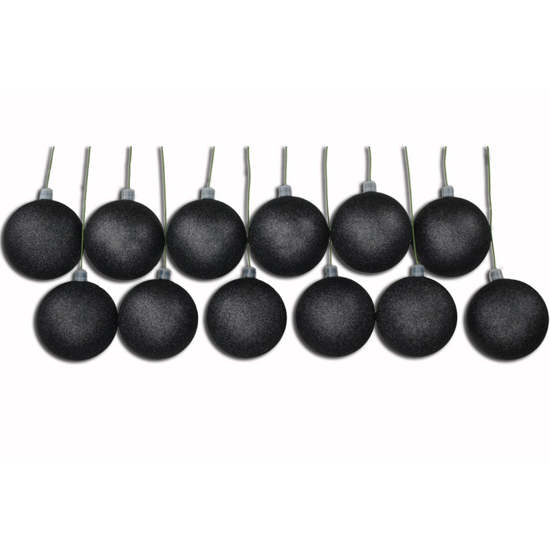Shatterproof Ball Ornament, Noir