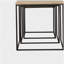 Ensemble de 3 tables gigognes noir naturel