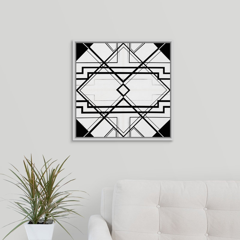 « glamour guidelines iii », impression sur toile, H 21,7 po x l 21,7 po x P 1,75 po, Cadre flottant blanc